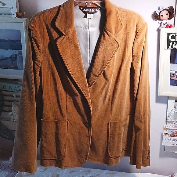 Captions ⚜️ Corderoy Blazer/Jkt 18 - Picture 1 of 11